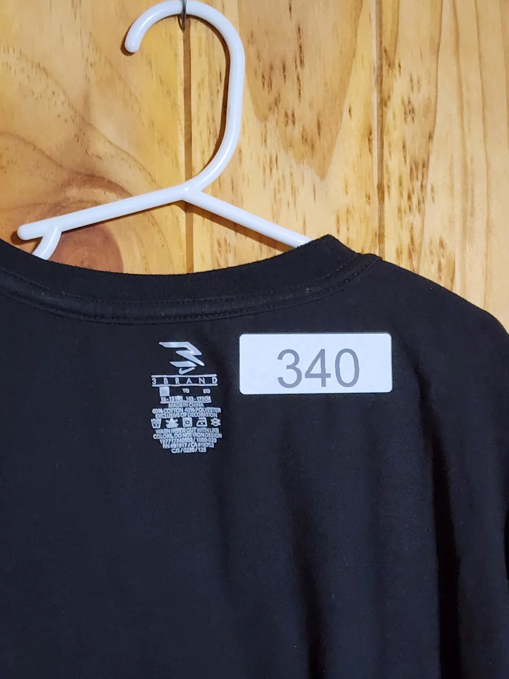 YOUTH XL Nike Black Short-Sleeve Tee with Red Logo Panel